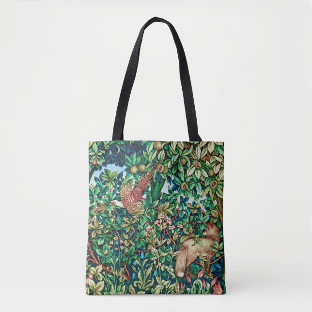 Bolsa Tote Fox de William Morris e impressão da tapeçaria do (Frente)