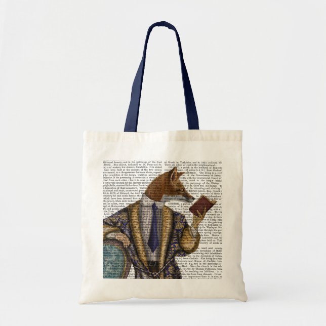 Bolsa Tote Fox do Leitor de Livros (Frente)