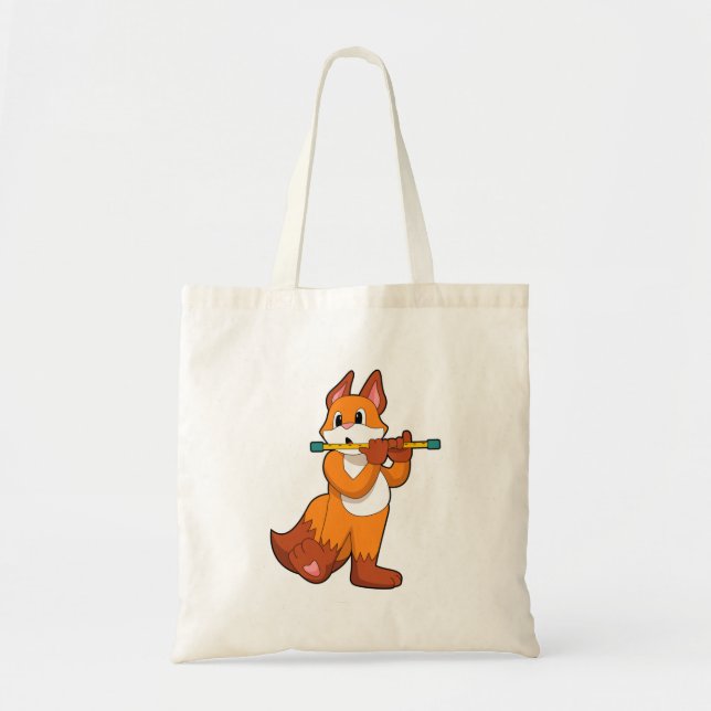 Bolsa Tote Fox em Música com Flute.PNG (Frente)