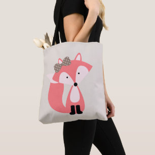 Bolsa Tote Fox feminino do rosa