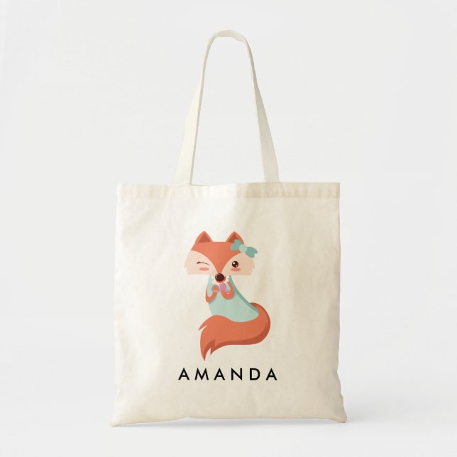 Bolsa Tote FOX GENEATÓRIA COM ARCO AZUL E ESPELHO Personaliza (Frente)