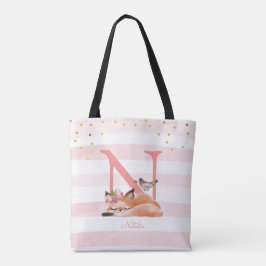 Bolsa Tote Fox Ilustração Mãe De Bebê