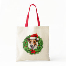 Fox Terrier Christmas Wreath Tob