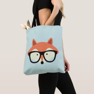 Bolsa Tote Fox vermelho do hipster