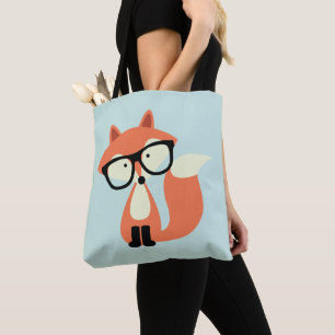 Bolsa Tote Fox vermelho do hipster