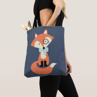 Fox vermelho do hipster do Monocle