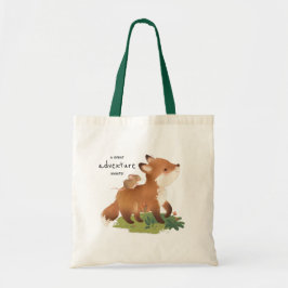 Bolsa Tote Fox ・ Woodland Forest Rustic Animal Illustration