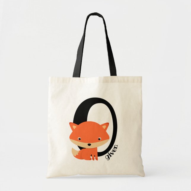 Bolsa Tote Fox zero dado - raposa vermelha sarcástica bonito (Frente)