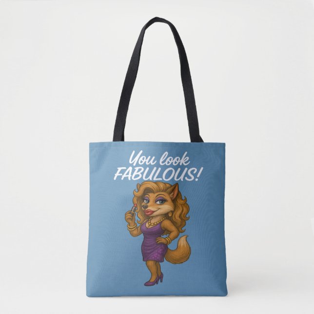 Bolsa Tote Foxy in Purple (Frente)