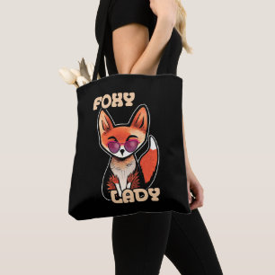 Bolsa Tote Foxy Lady   Raposa-branca