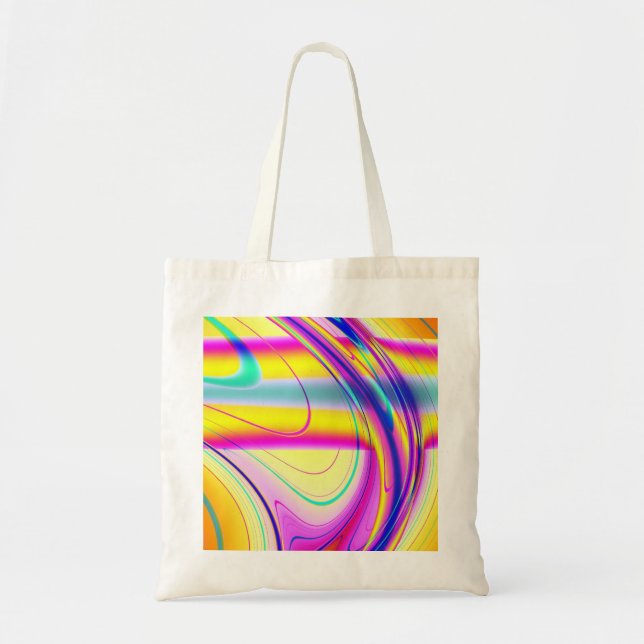 Bolsa Tote Fractal Abstrato 061012f (Frente)