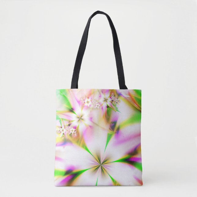 Bolsa Tote fractal floral (Frente)