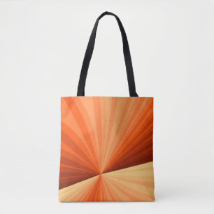 Bolsa Tote Fractal Gráfico de Baunilha Vermelha Abstrato Lara