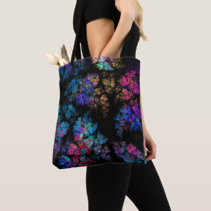 Bolsa Tote Fractal leaves