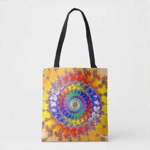 Bolsa Tote Fractal Psicedélico