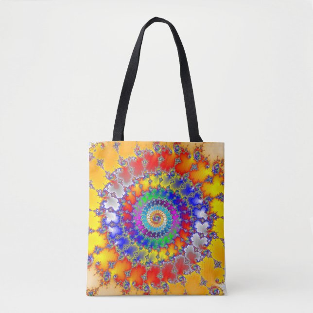 Bolsa Tote Fractal Psicedélico (Frente)
