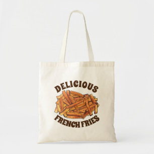 Bolsa Tote Fragmentos franceses de bife Fritados Batatas frit