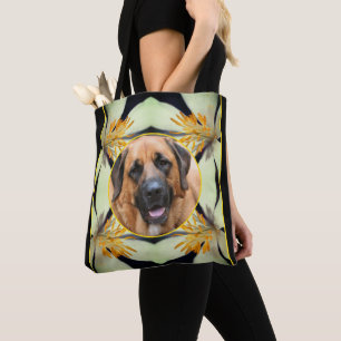 Bolsa Tote Frame de Flor de Raízes de Sangue Brancas Crie sua