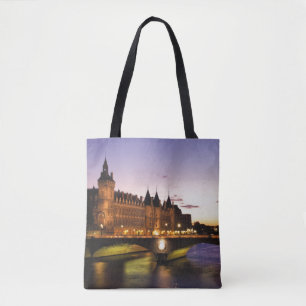 Bolsa Tote França, Paris, Rio Sena e Conciergerie
