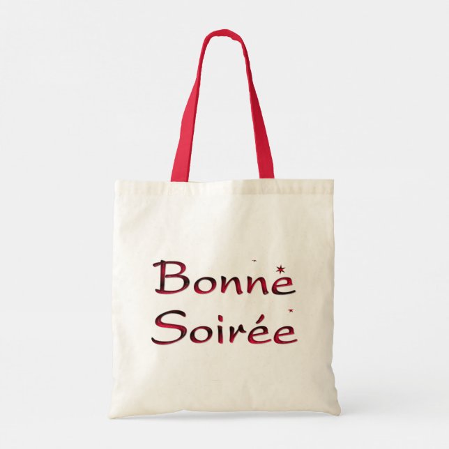 Bolsa Tote Francês: Bonne Soiree Tote Bag (Verso)