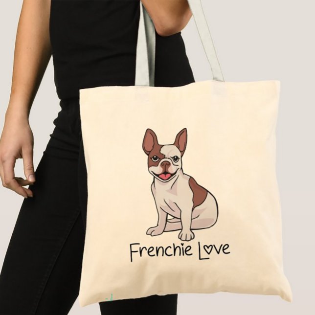 Bolsa Tote Francês Buldogue Francês Mãe Cão Cachorro Pai Cach (Criador carregado)