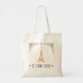 Bolsa Tote Francês Eu Adoro Saco De Café