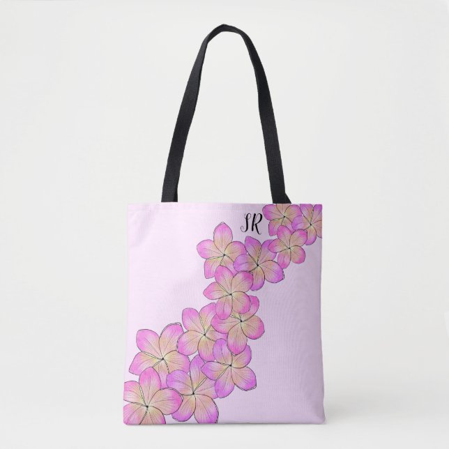 Bolsa Tote Frangipani Personalizado (Frente)