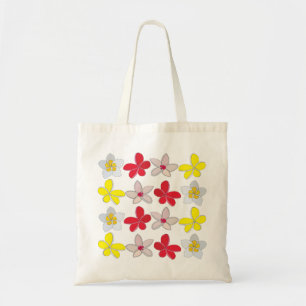 Bolsa Tote Frangipani Plumeria Flor Colorida Floral