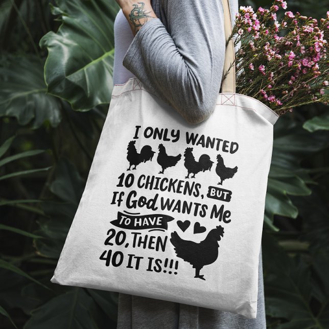 Bolsa Tote Frango Engraçado (Criador carregado)