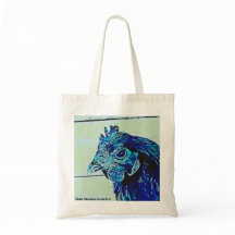 Frango Estilizado #1 Tote Bag roxo