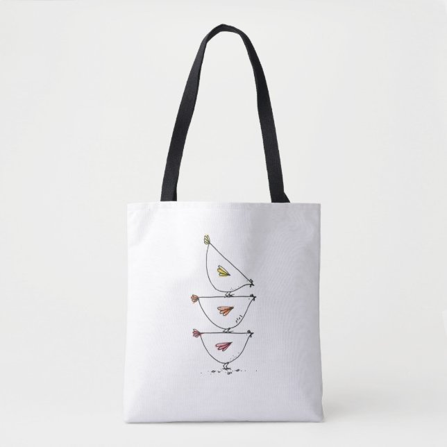 Bolsa Tote Frangos Empilhados (Frente)