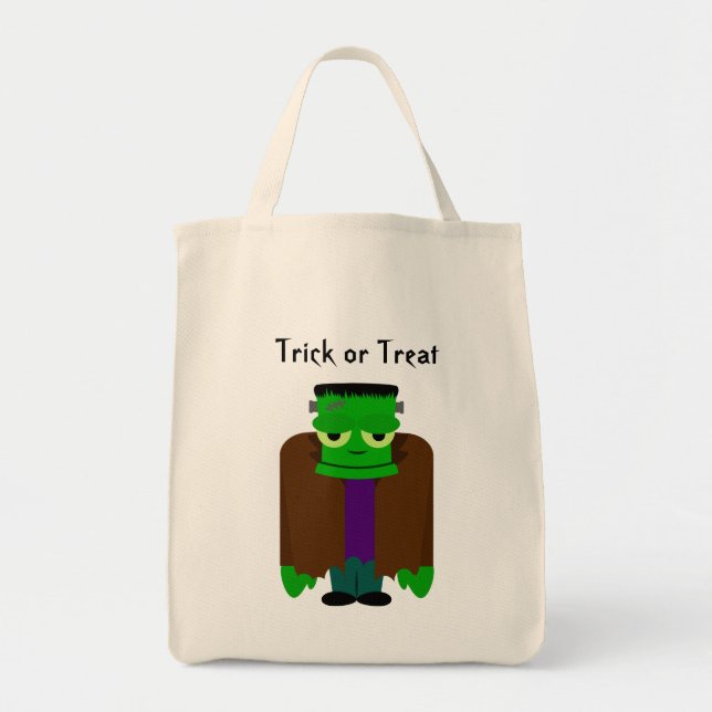 Bolsa Tote Frankenmonster Halloween se veste muito (Frente)