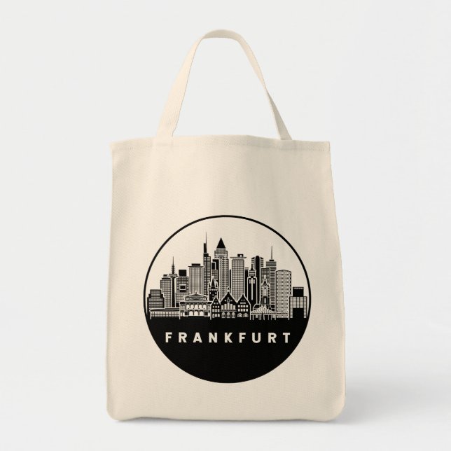 Bolsa Tote Frankfurt Alemanha Skyline (Frente)