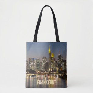 Bolsa Tote Frankfurt Skyline Alemanha Presente Vintage Souven