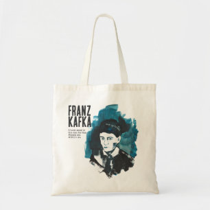 Bolsa Tote Franz Kafka Retrato com texto personalizado Book