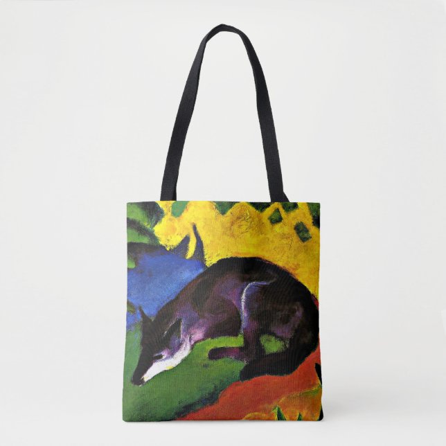 Bolsa Tote Franz Marc - Raposa Azul (Frente)