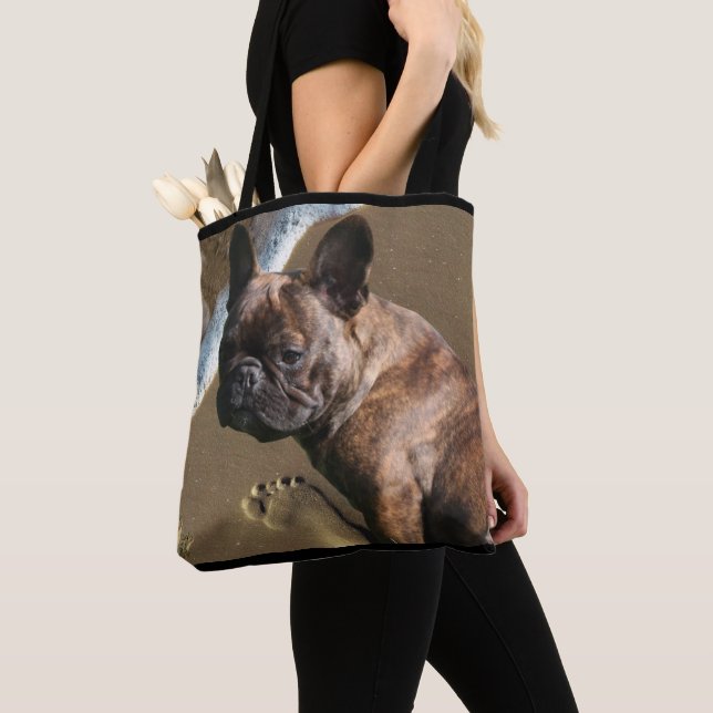 Bolsa Tote Französische Bulldogge am Meer French Bulldog (Close Up)