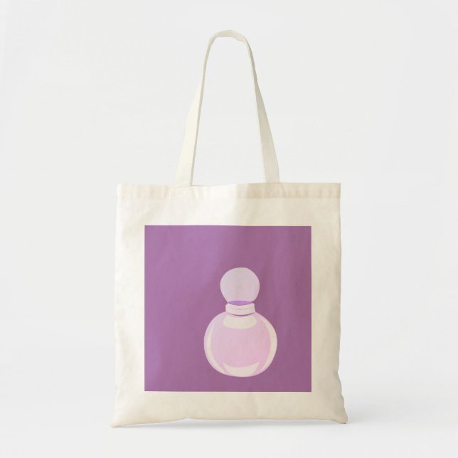 Bolsa Tote Frasco de Perfume Roxo (Frente)