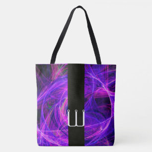 BOLSA TOTE FRASCOS NEGROS DE FOTÃO PRETO MONOGRAMADO FRASCOS