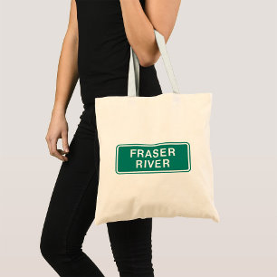 Bolsa Tote Fraser River Highway Sinal Colúmbia Britânica Cana