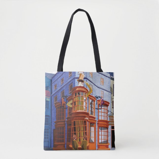 Bolsa Tote Fred e George no Weasley's Wizard Wheezes (Frente)
