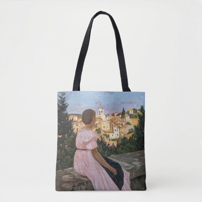 Bolsa Tote Frederic Bazille - O Vestido Rosa (Frente)