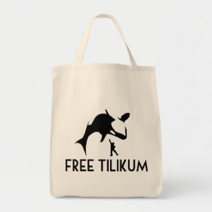 Bolsa Tote Free Tilikum Salve a Baleia Assassina de Orca