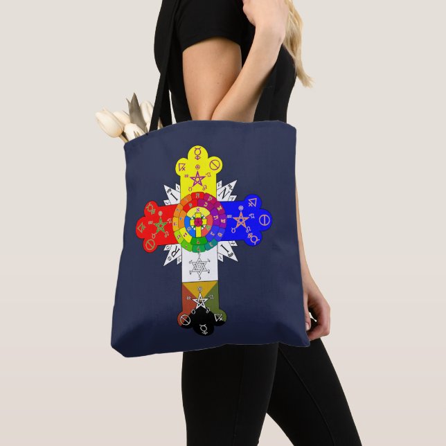 Bolsa Tote Freemasonic Rosy Cross (Close Up)