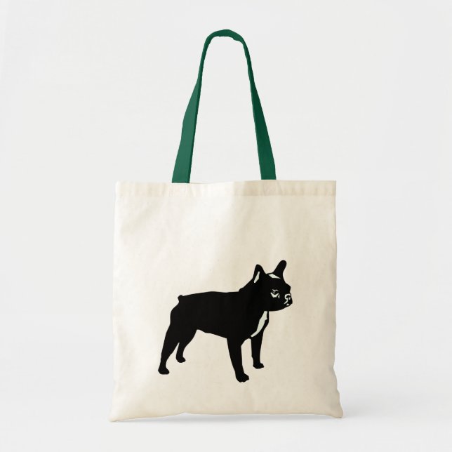 Bolsa Tote French Bulldog black (Frente)