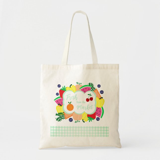 Bolsa Tote Fresco do Mercado (Frente)