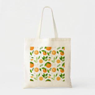 Bolsa Tote Fresh oranges with flowers and leaves