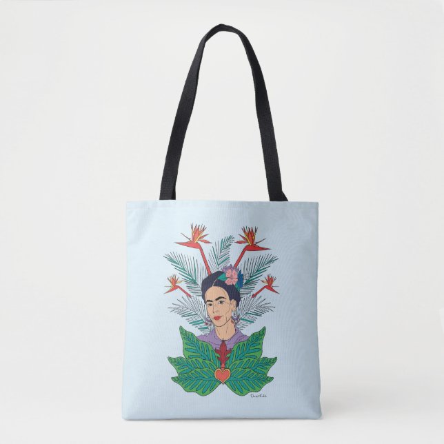 Bolsa Tote Frida Kahlo | Aves do paraíso (Frente)