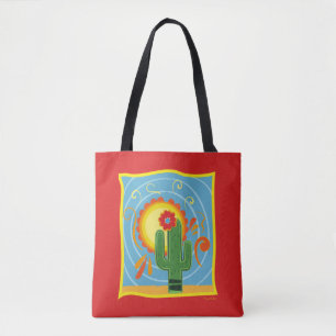 Bolsa Tote Frida Kahlo Cactus Graphic
