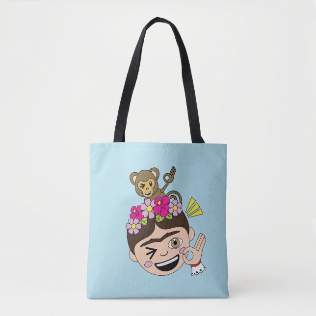 Bolsa Tote Frida Kahlo | FridaMoji - A OK (Frente)